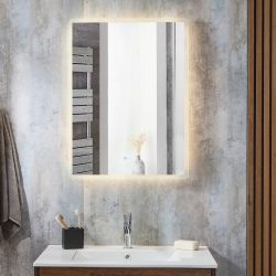 Miroir à LED - 80 cm x 60 cm - Dawson