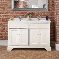 Meuble lavabo salle de bain  – Avec plan vasque – Choix de tailles, finitions et poignées – Thornton
