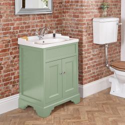 Meuble de salle de bain – 63,5 cm – Avec lavabo – Choix de poignées et de finitions – Thornton