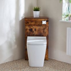 Meuble WC d’angle avec cuvette à poser Milton – Choix de finitions – Cluo