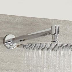 Bras pour pomme de douche 33cm en laiton massif chromé