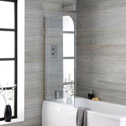 Pare-baignoire arrondi - 140 x 80cm - Portland