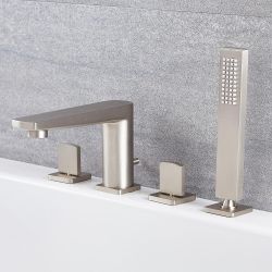 Robinet bain douche Nickel Brossé - Harting