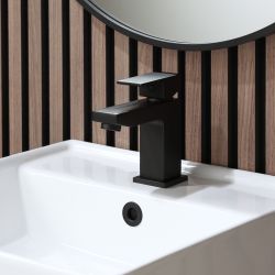 Mitigeur lavabo monotrou moderne – Design cubique – Choix de finitions