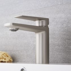 Mitigeur lavabo - Nickel brossé - Harting