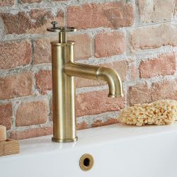 Mitigeur lavabo monotrou – Design industriel (Steampunk) – Choix de finitions – Zandra