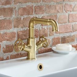 Mélangeur lavabo monotrou – Design industriel (Steampunk) – Choix de finitions – Zandra
