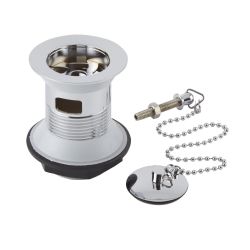 Bonde lavabo avec chainette - Chrome