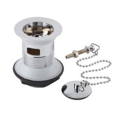 Bonde lavabo avec chainette - Chrome