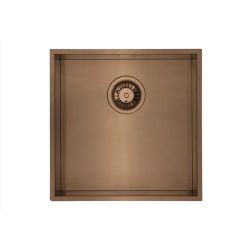 Harlyn Carbis - Évier de Cuisine à Cuve Unique en Acier Inoxydable - 43 cm - Choix de Finitions