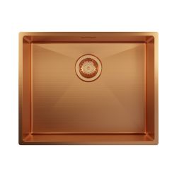 Harlyn Carbis - Évier de Cuisine à Cuve Unique en Acier Inoxydable - 50 cm - Choix de Finitions