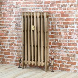 Radiateur fonte – 3 rangs – H 76 cm – Or brûlé – Choix de tailles - Mercury