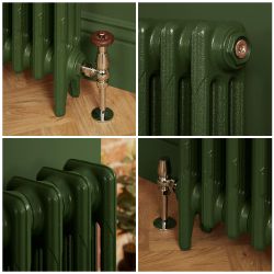 Radiateur fonte - 76 cm - Duck Green W55 de Farrow & Ball - Choix de tailles - Mercury
