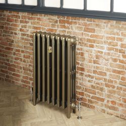 Radiateur fonte - 76 cm - 4 colonnes - Laiton naturel - Choix de tailles - Mercury