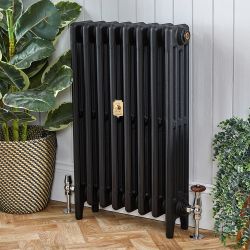 Radiateur fonte – 4 rangs – H 76 cm – Noir ardoise – Choix de tailles - Mercury