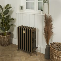 Radiateur fonte - 66 cm - 6 colonnes - Laiton naturel - Choix de tailles - Isabel