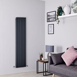 Radiateur design vertical – Colonnes Plates – Anthracite – Tailles multiples – Sloane