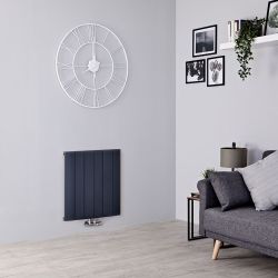 Radiateur design horizontal en aluminium – 60 cm – Anthracite – Choix de largeurs - Aurora