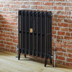 Radiateur en fonte rétro – 66 cm – Noir – Tailles multiples – Victoria