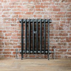 Radiateur fonte - 66 cm – Étain foncé – Tailles multiples – Victoria