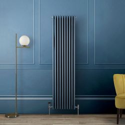 Radiateur vertical style fonte - 180 cm – Triple rang – Choix de finitions bleues et tailles – Windsor