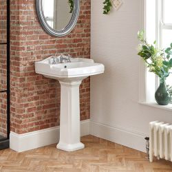 Lavabo sur colonne - 3 trous - Windsor