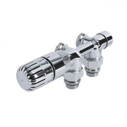 Robinet radiateur thermostatique – Raccordement central - Adaptateur multicouche 14mm