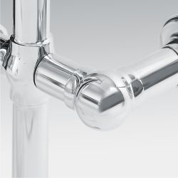 Cache câble pour élément chauffant - Chromé