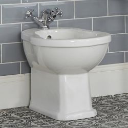 Bidet à poser rétro – Blanc – 40,5 cm x 39 cm - Richmond