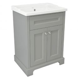 Meuble lavabo avec plan vasque – 60 cm – Choix de finition et du nombre de trous pour la robinetterie – RAK Washington x Hudson Reed
