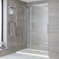 Porte de douche coulissante avec receveur – Tailles multiples - Portland