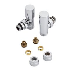 Robinet de radiateur - Chromé - Adaptateur multicouche 16mm