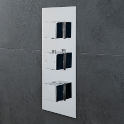 Mitigeur Douche Thermostatique Encastrable, Design Cubique - Kubix