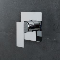 Mitigeur de douche mécanique carré – 1 fonction – Chromé - Kubix