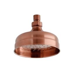 Pommeau de douche rétro – 15,5 cm – Cuivre satiné – Elizabeth