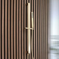 Kit douchette sur rampe – Or satiné - Lyra