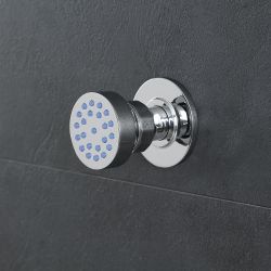 Kit de douche thermostatique – Kit douchette – Buses hydromassantes – Chromé - Como