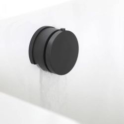 Kit de douche thermostatique avec inverseur, vidage-remplissage baignoire et douchette – Noir - Nox