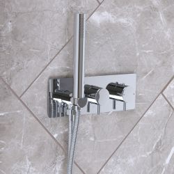Mitigeur douche thermostatique avec douchette - 2 fonctions - Choix de finitions - Otto