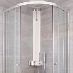 Colonne de douche d’angle thermostatique – Chromé - Earby