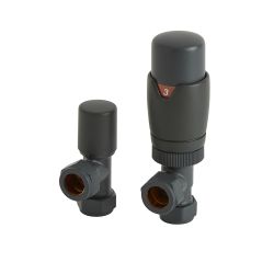 Robinets de radiateur d'angle thermostatique - Choix de finitions