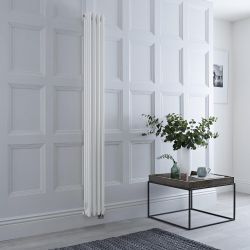 Radiateur électrique style fonte - Blanc - Triple rang - 20 cm x 180 cm - Choix de thermostat Wi-Fi - Windsor