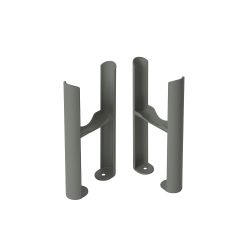 Pieds de radiateur rétro à 3 colonnes – Choix de finitions grises – Windsor