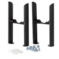 Pieds de radiateur pour radiateurs rétro à triple rangs de colonnes – Noir - Windsor