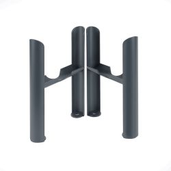 Pieds de radiateur pour radiateurs rétro à quatre rangs de colonnes – Anthracite - Windsor