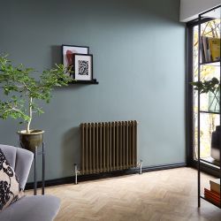 Radiateur style fonte horizontal – Double rang – Choix de tailles et de finitions métalliques – Windsor