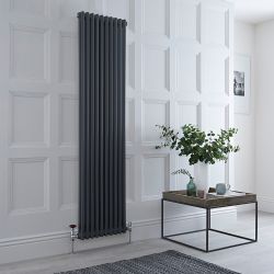 Radiateur style fonte vertical - Anthracite - Double rang - 180 cm – Choix de tailles - Windsor