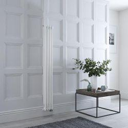 Radiateur style fonte électrique vertical – Blanc – 150 cm – Double rang – Choix de tailles et de thermostat Wi-Fi – Windsor