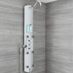 Colonne de douche thermostatique exposée – 3 fonctions – Chromé - Arcan