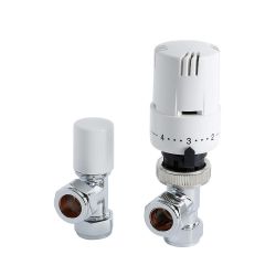 Robinets de radiateur d'angle thermostatique